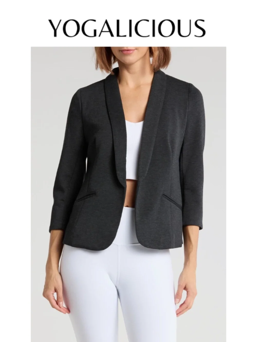Yogalicious Bentley Scuba Knit Blazer